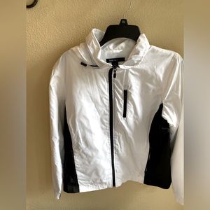 Cute hooded windbreaker. Lightweight, two-toner, great condition.